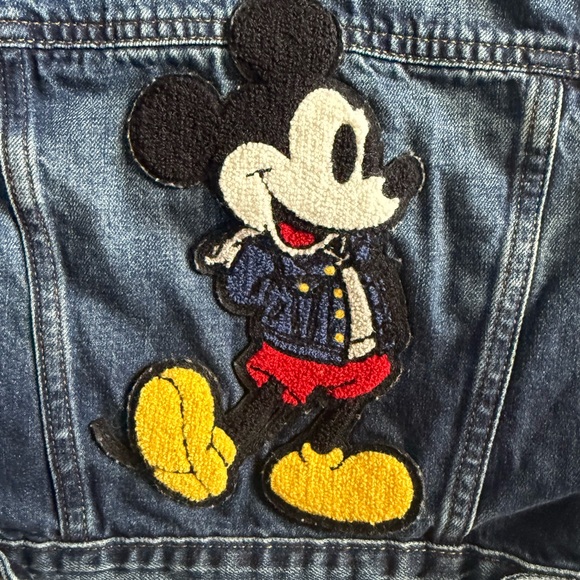 GAP x Disney Blue Denim Jean Jacket with Mickey Mouse - Picture 2 of 6
